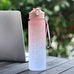600ml Water Bottles Fashion Water Bottle with Straw BPA Free Portable Outdoor Sport Cute Drinking Plastic Bottles Eco-Friendly beyutihealth