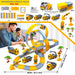 Magic Climbing Electric Race Car Toy with Bendable Flexible Track Space Theme Engineering Train for Kids Gift Novacare Shop