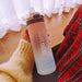 600ml Water Bottles Fashion Water Bottle with Straw BPA Free Portable Outdoor Sport Cute Drinking Plastic Bottles Eco-Friendly beyutihealth