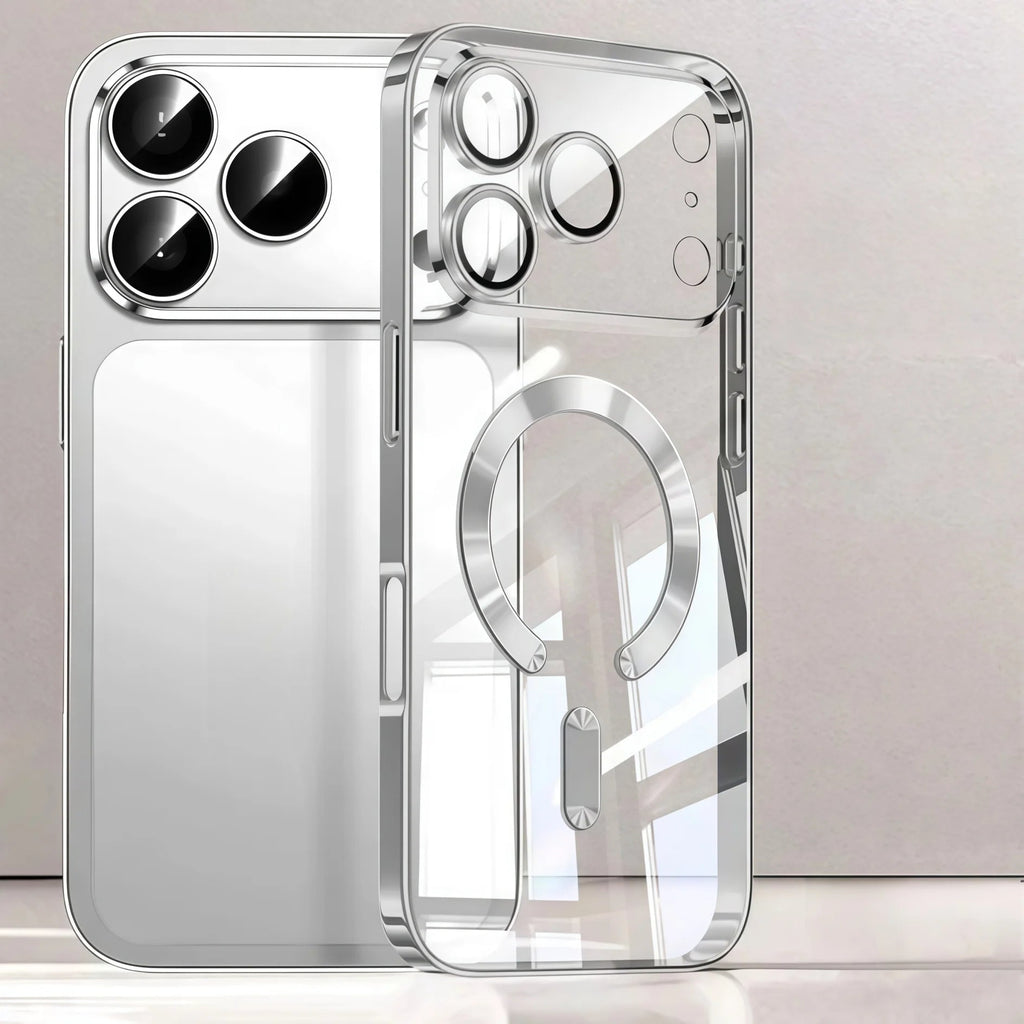 Camera Protection Clear Luxury Plating Cover Soft TPU  Drop Protective With Magnetic Phone Case For iPhone17Pro Max/17Pro/Air/17 beyutihealth