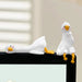 Resin Cartoon Animal Decor For Desk Car Dashboard TV Monitor Gift Idea Cute 3D Duck Figurine Mini Resin Duck Ornament Playful beyutihealth