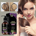Before and after hair growth comparison for onion rosemary shampoo
