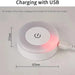 LED night light with USB charging port for home decor