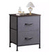 Night Stand Charging Station LED Nightstand Usb Ports Outlets 2 Storage Drawers Small Bedside Table Black Aesthetic Modern Novacare Shop