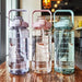 2 Liters Plastic Kettle Large Portable Travel Water Bottle with Straw  Sports Fitness Cup High Value Big Fat Cup Adult Universal beyutihealth