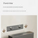 Wall-mounted punch-free knife holder with metal slots for kitchen organization