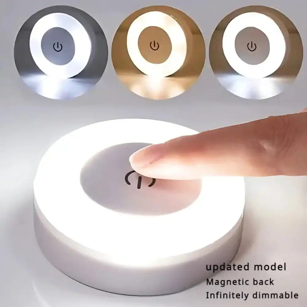 LED night light with touch control and color options