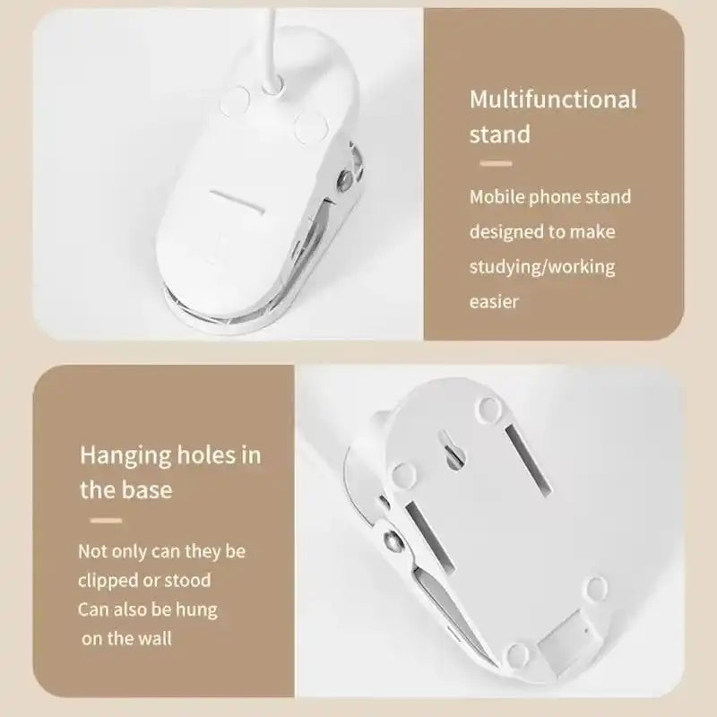 Multifunctional phone stand with hanging holes for study and work