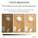 LED table lamp with touch control, adjustable brightness levels, night light, study stand, eye protection, foldable clamp