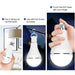 LED Rechargeable Light Bulb in use as a portable lamp